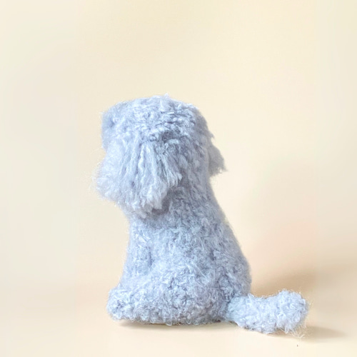 いつでもいっしょ♪ ふわふわシルバートイプードル 犬のぬいぐるみ