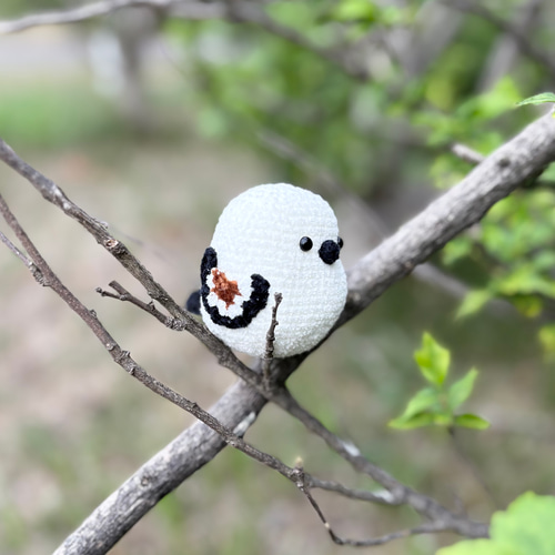 あみぐるみ シマエナガ 手乗りサイズのシマエナガ あみぐるみ