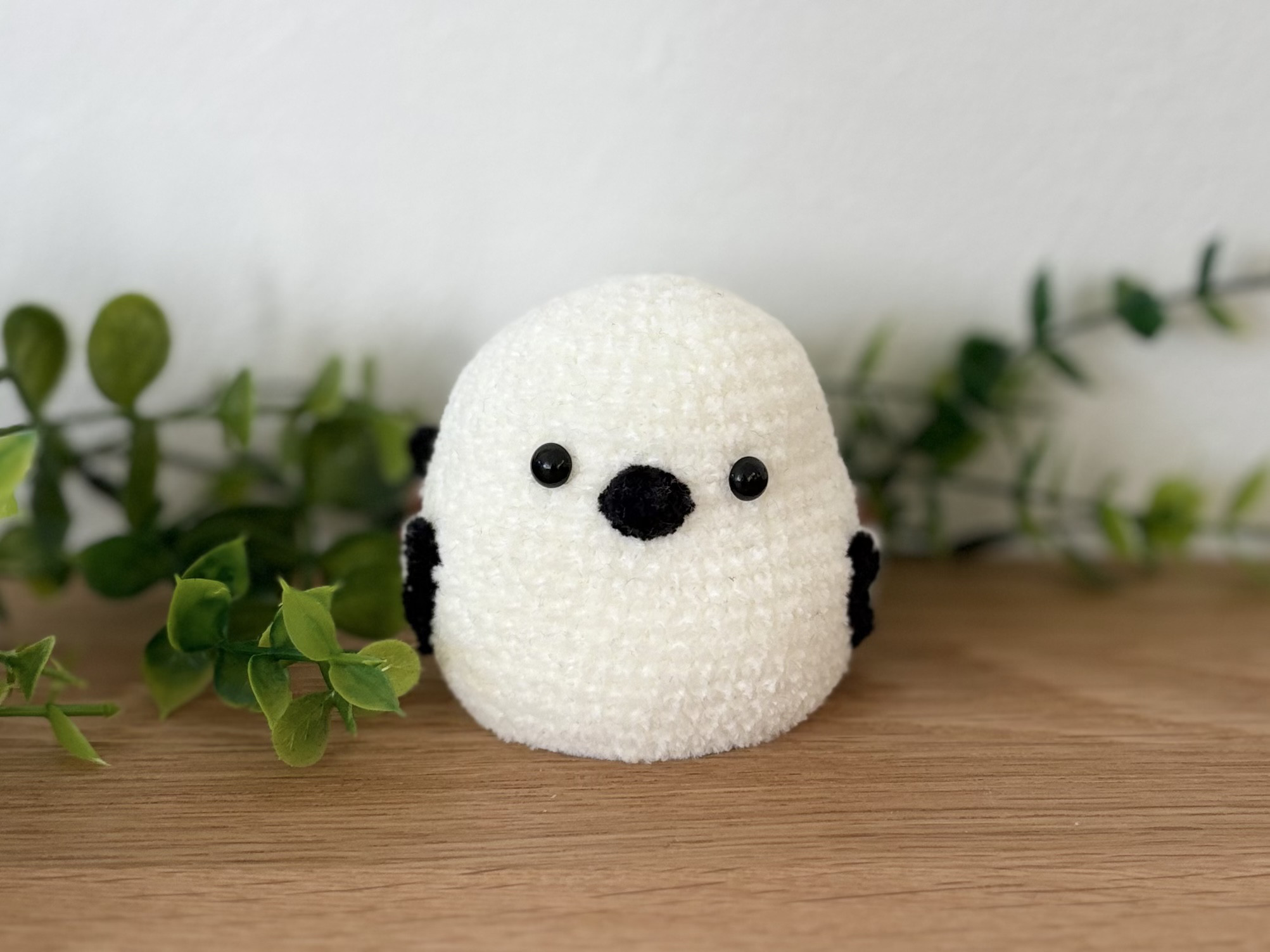 あみぐるみ シマエナガ 手乗りサイズのシマエナガ あみぐるみ