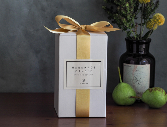 tropical fruits geometry candle バースデー・記念日キャンドル/日付オーダー出来ます 7枚目の画像