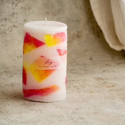 tropical fruits geometry candle バースデー・記念日キャンドル/日付オーダー出来ます 5枚目の画像