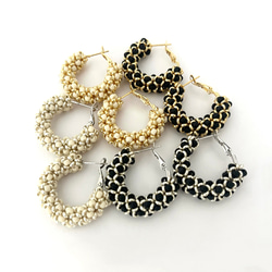 エレガント×クラシカル　フープピアス(アレルギー対応サージカルステンレス製) 8枚目の画像