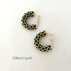 エレガント×クラシカル　フープピアス(アレルギー対応サージカルステンレス製) 6枚目の画像