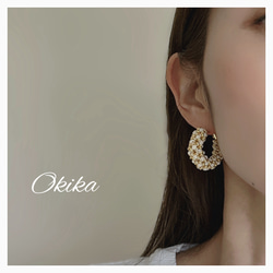 エレガント×クラシカル　フープピアス(アレルギー対応サージカルステンレス製) 9枚目の画像