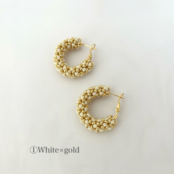 エレガント×クラシカル　フープピアス(アレルギー対応サージカルステンレス製) 4枚目の画像