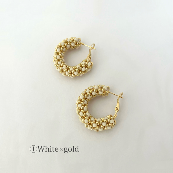 エレガント×クラシカル　フープピアス(アレルギー対応サージカルステンレス製) 4枚目の画像