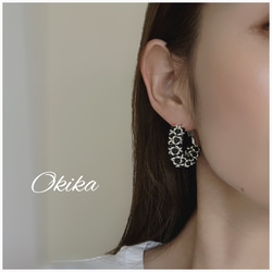 エレガント×クラシカル　フープピアス(アレルギー対応サージカルステンレス製) 10枚目の画像