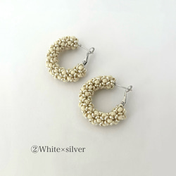 エレガント×クラシカル　フープピアス(アレルギー対応サージカルステンレス製) 5枚目の画像