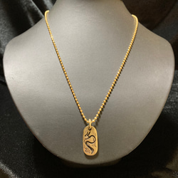 Dog Tag 薔薇 透かし