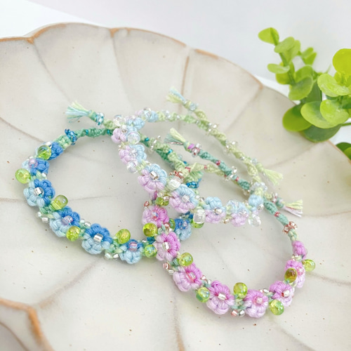 受注製作】ブルーパープルの紫陽花＊大粒の葉っぱ＊花かんむり