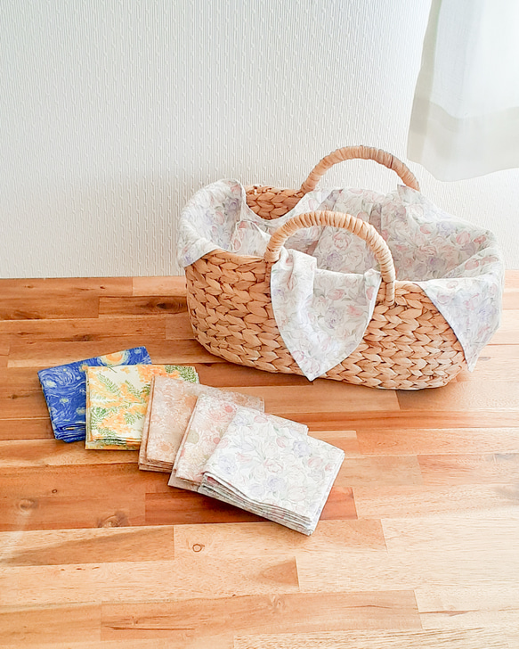 ランチクロス〖 large 〗弁当包み 大判 ハンカチ スカーフ 風呂敷 ラッピング資材 3枚目の画像