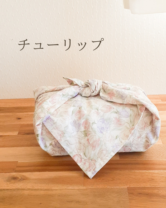 ランチクロス〖 large 〗弁当包み 大判 ハンカチ スカーフ 風呂敷 ラッピング資材 6枚目の画像