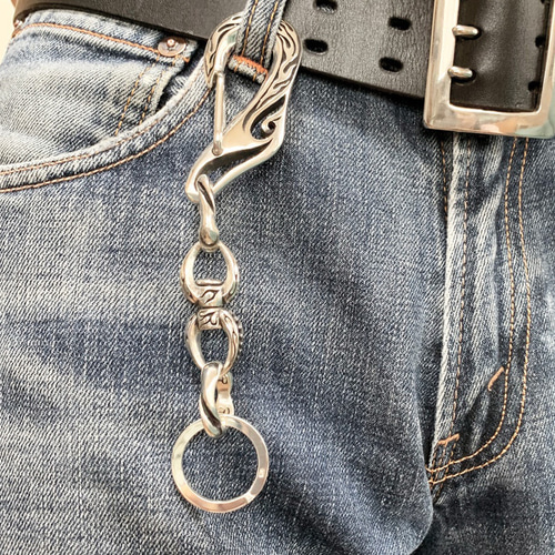 talon twist》シルバーキーホルダー｜silver925・フレア・爪モチーフ
