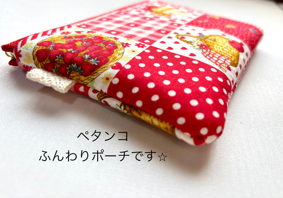 ⭐︎キルトゲイト生地使用⭐︎ふんわりミニファスナーポーチ⭐︎お化粧品やお薬などの持ち歩き☆可愛い⭐︎ 9枚目の画像
