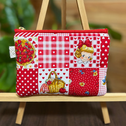 ⭐︎キルトゲイト生地使用⭐︎ふんわりミニファスナーポーチ⭐︎お化粧品やお薬などの持ち歩き☆可愛い⭐︎ 11枚目の画像