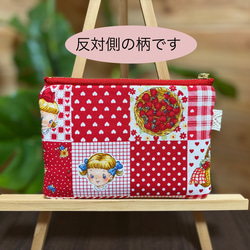 ⭐︎キルトゲイト生地使用⭐︎ふんわりミニファスナーポーチ⭐︎お化粧品やお薬などの持ち歩き☆可愛い⭐︎ 2枚目の画像