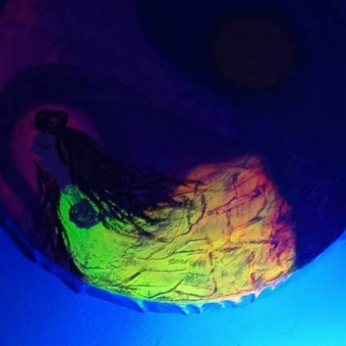 風水絵画＊神々の舞う奇跡の空〜龍と天女〜吉祥天 月 陰陽如意宝珠