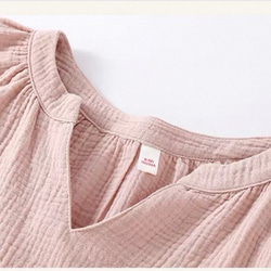 パジャマ 長袖レディース上下セット春秋ダブルガーゼ 春秋寝巻き 6枚目の画像