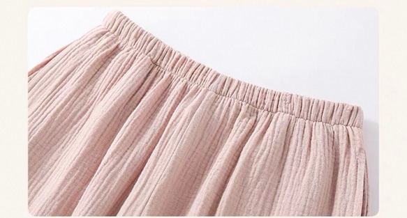 パジャマ 長袖レディース上下セット春秋ダブルガーゼ 春秋寝巻き 7枚目の画像