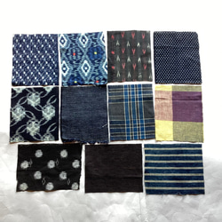 古布のパッチワークのタペストリー 15個 3段 (小) その他インテリア