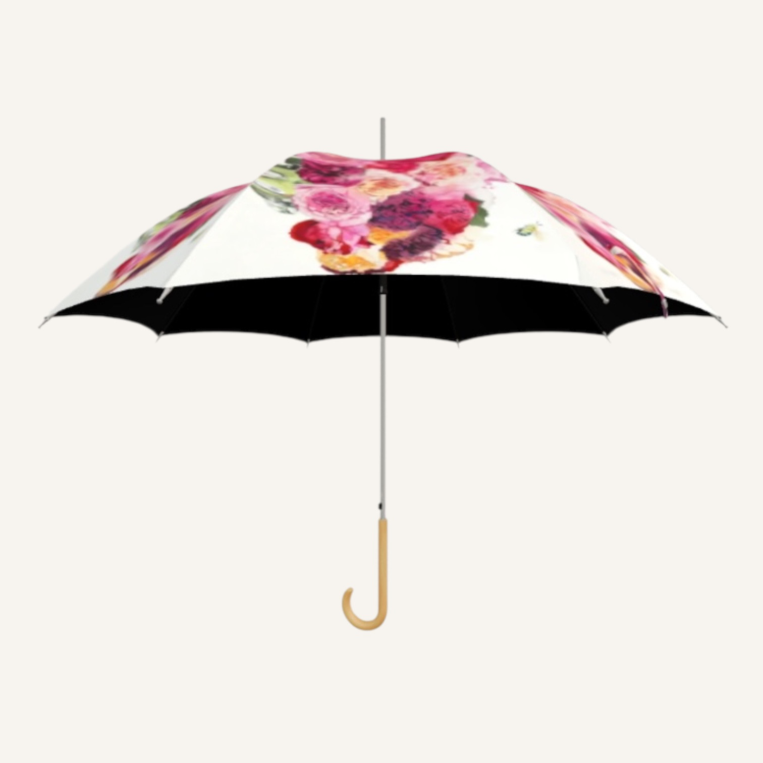 晴雨兼用傘　 雨傘　和薔薇と蜂　60cm