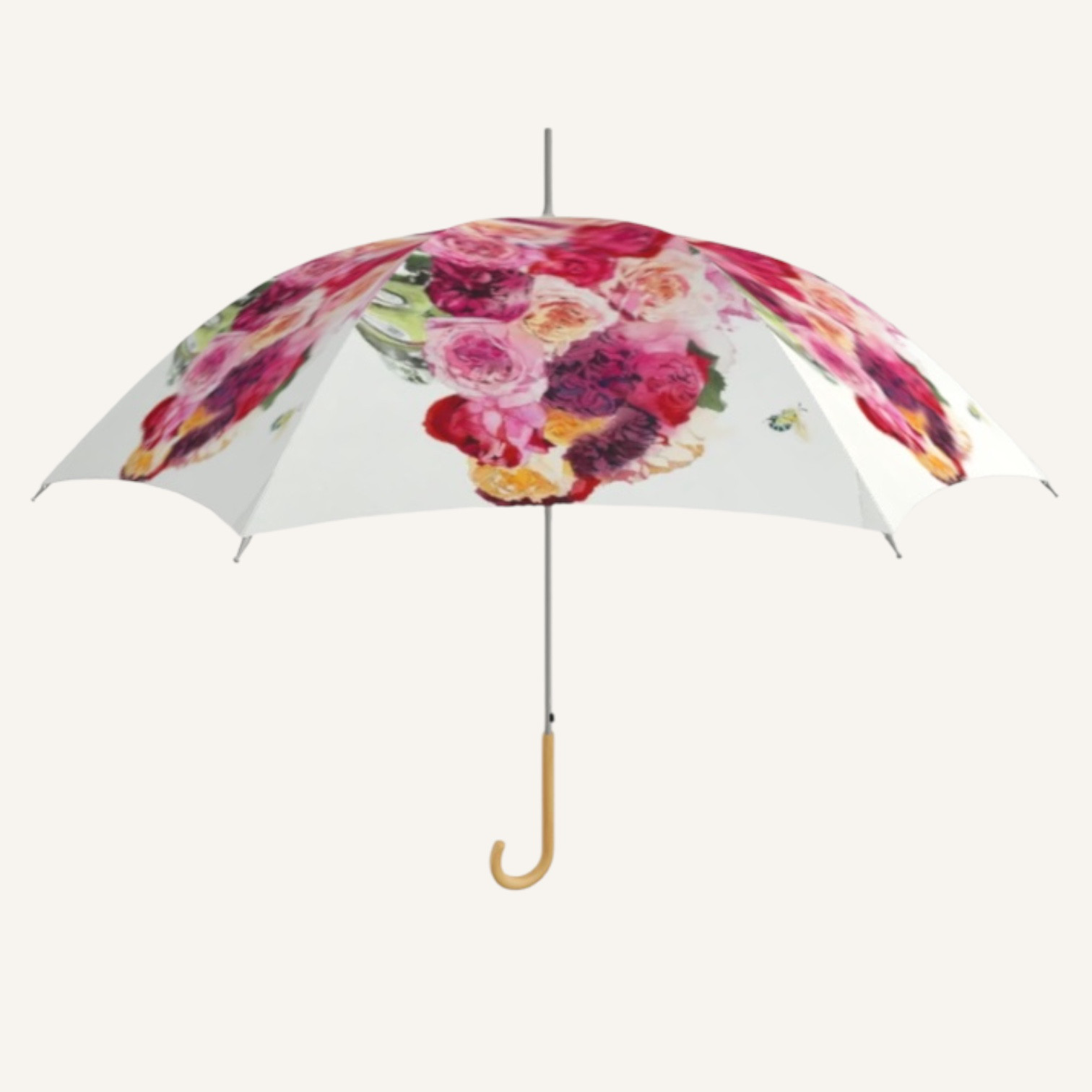 晴雨兼用傘　 雨傘　和薔薇と蜂　60cm