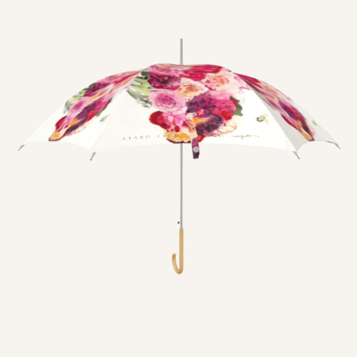 晴雨兼用傘　 雨傘　和薔薇と蜂　60cm