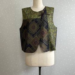 No.149ノースリーブワンピースとボレロ13号L〜L L留袖着物リメイク