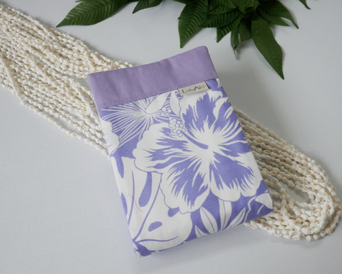 シェルレイケース パープルグラデーション フラダンス タヒチアン