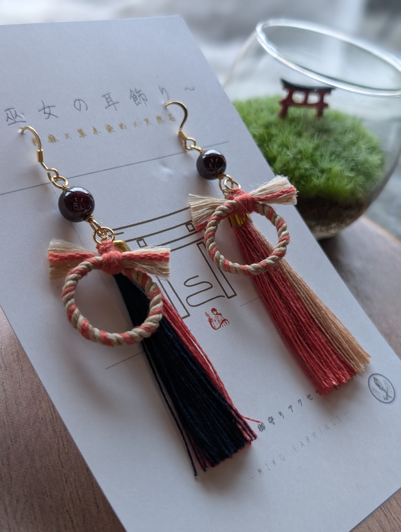【受注生産】巫女の耳飾り～しめ縄ver.⛩️受付ページ 17枚目の画像