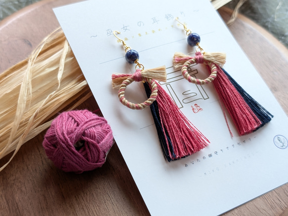 【受注生産】巫女の耳飾り～しめ縄ver.⛩️受付ページ 13枚目の画像