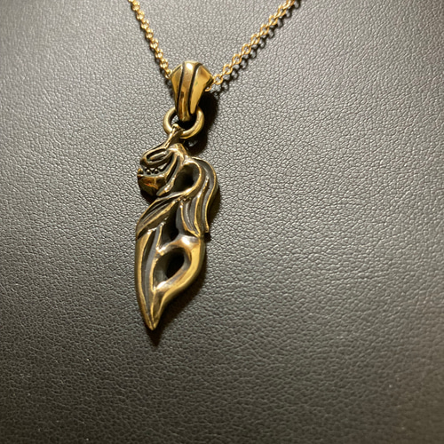 スケルトンSkullペンダント チェーン付き ネックレス・ペンダント  