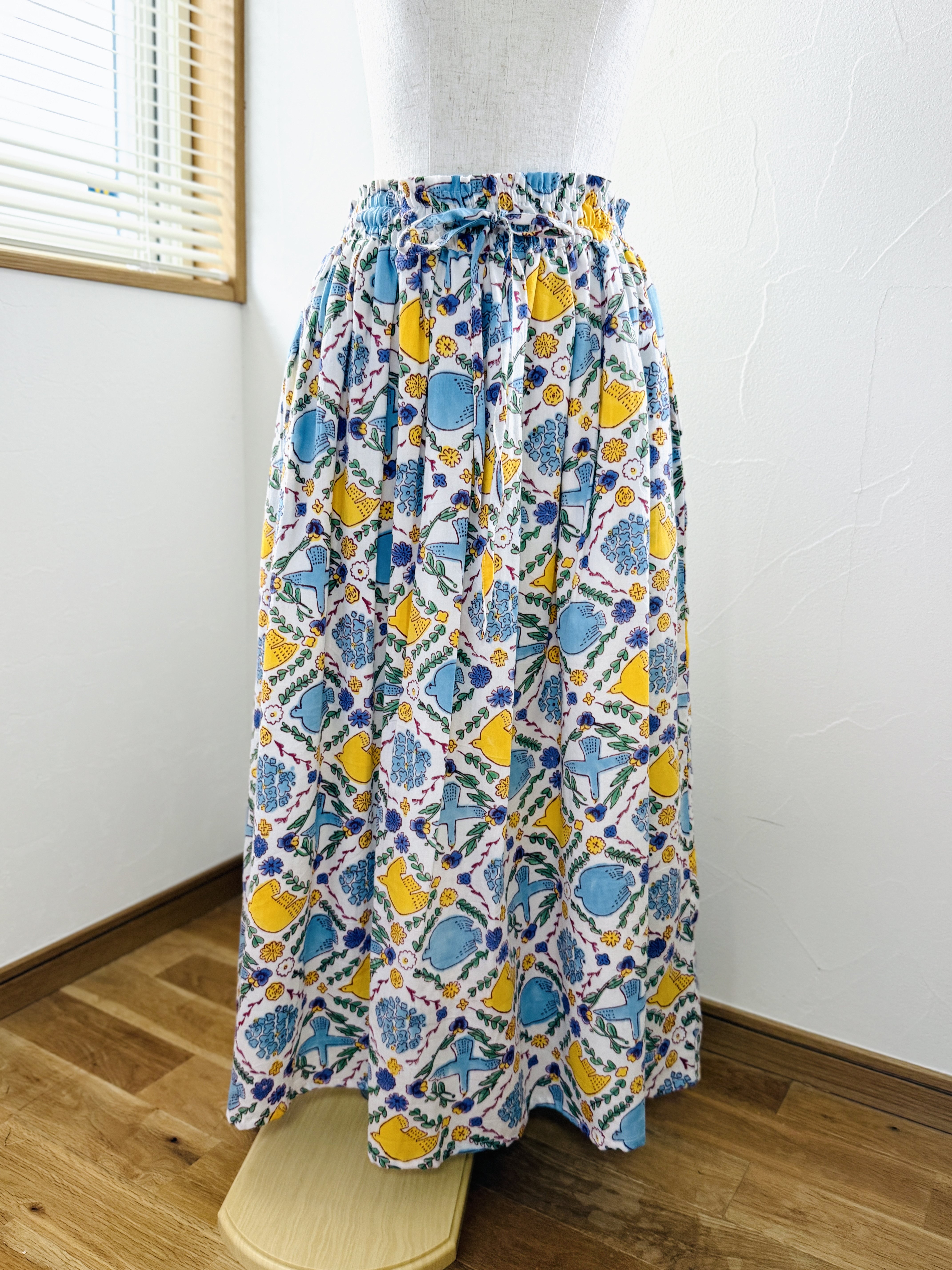 オーガニック・コットンの生地たっぷりスカート BIRD