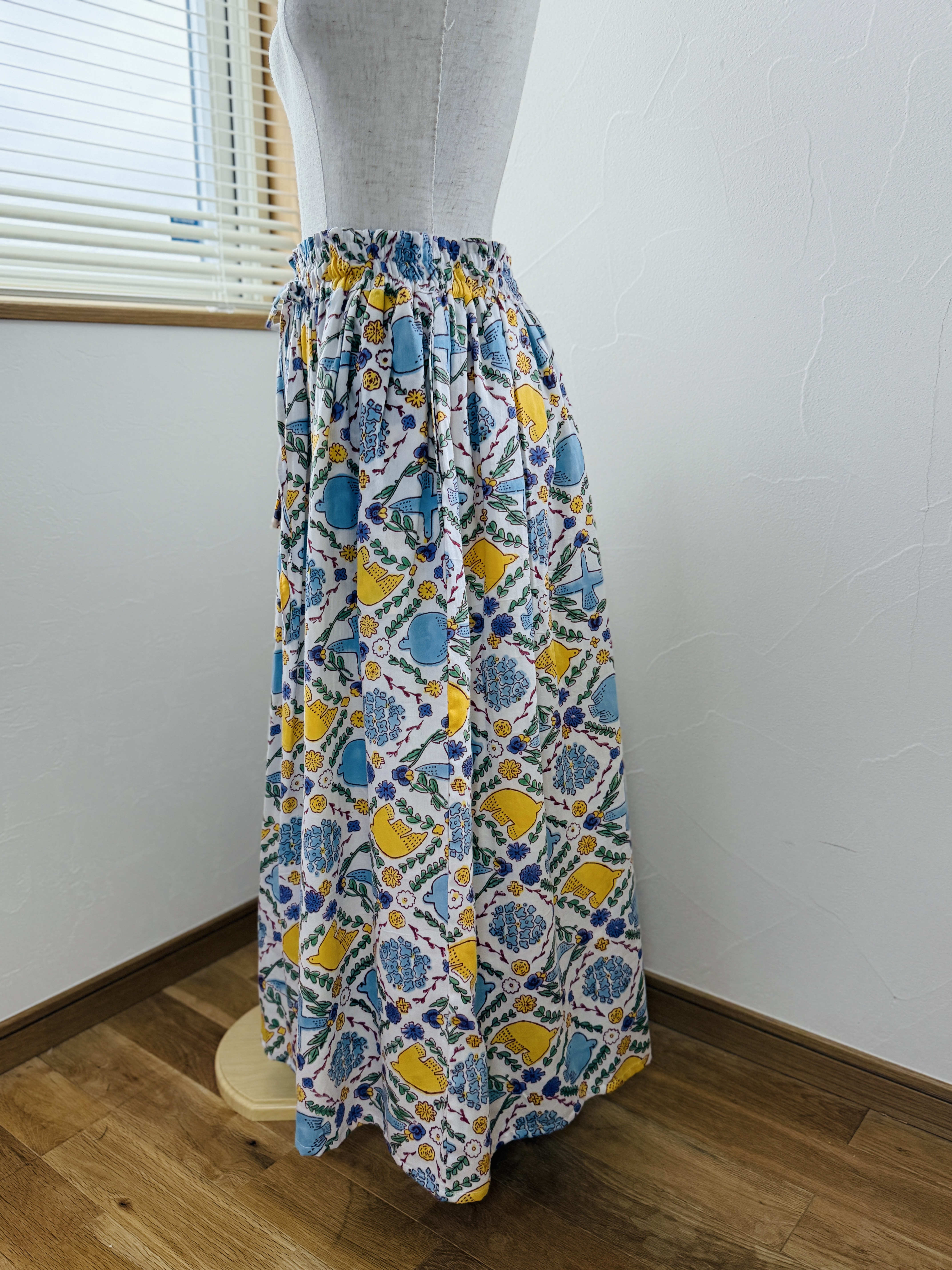 オーガニック・コットンの生地たっぷりスカート BIRD