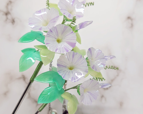 植物模様の笄　簪　江戸時代制作物 232fba2690a737c50b19fe13040ee5