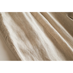 9分丈リネンパンツ　ゴムウエストリネンパンツ　5色　M-Lサイズ　L636 11枚目の画像