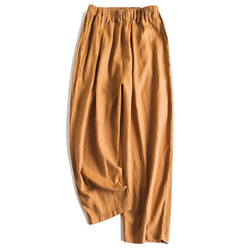 9分丈リネンパンツ　ゴムウエストリネンパンツ　5色　M-Lサイズ　L636 16枚目の画像