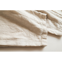 9分丈リネンパンツ　ゴムウエストリネンパンツ　5色　M-Lサイズ　L636 13枚目の画像