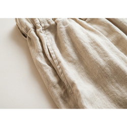 9分丈リネンパンツ　ゴムウエストリネンパンツ　5色　M-Lサイズ　L636 7枚目の画像