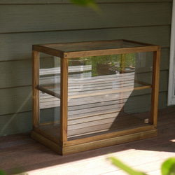 木製のショーケース/収納/アンティーク/古道具/店舗什器/パンケース