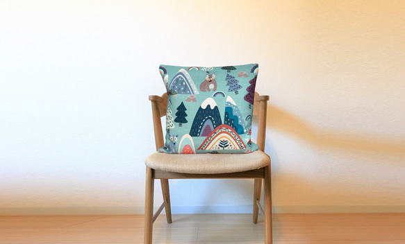 森林靠墊 2025 森林與動物圖案 - 檜木香 - 第3張的照片