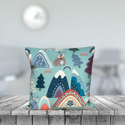 森林靠墊 2025 森林與動物圖案 - 檜木香 - 第5張的照片