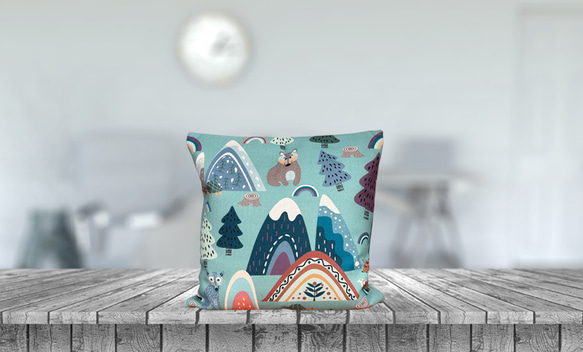 森林靠墊 2025 森林與動物圖案 - 檜木香 - 第5張的照片
