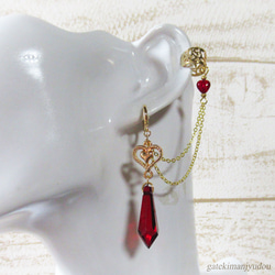 タピオカミルクティーのピアス【イヤリング変更可】 ピアス（フック  