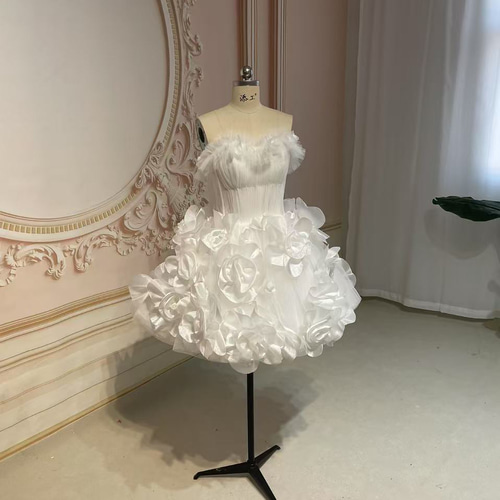 オシャレパーティー バースデードレス オフショルダー ふわふわ パーティードレス ふわふわ バースデー オフショルダー ピンク