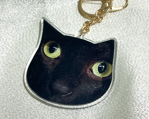 黒猫クロタ君・どこでも作画崩壊キーホルダー その他雑貨 工房 Nyaw