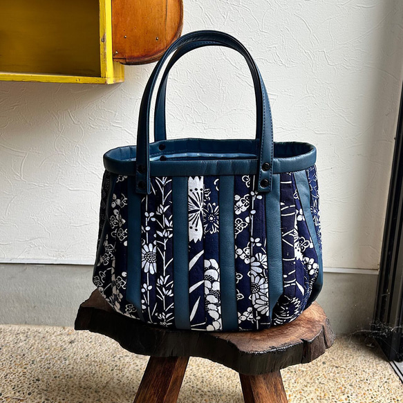 古布　ハンドメイド　パッチワーク　バッグ 古布を使ったパッチワークなミニ手持ちバッグ | iichi 日々の暮らしを