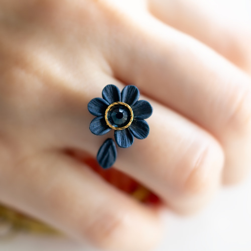 SCOMMAG 青い花のリングセット SCOMMAG 青い花のリングセット SCOMMAG