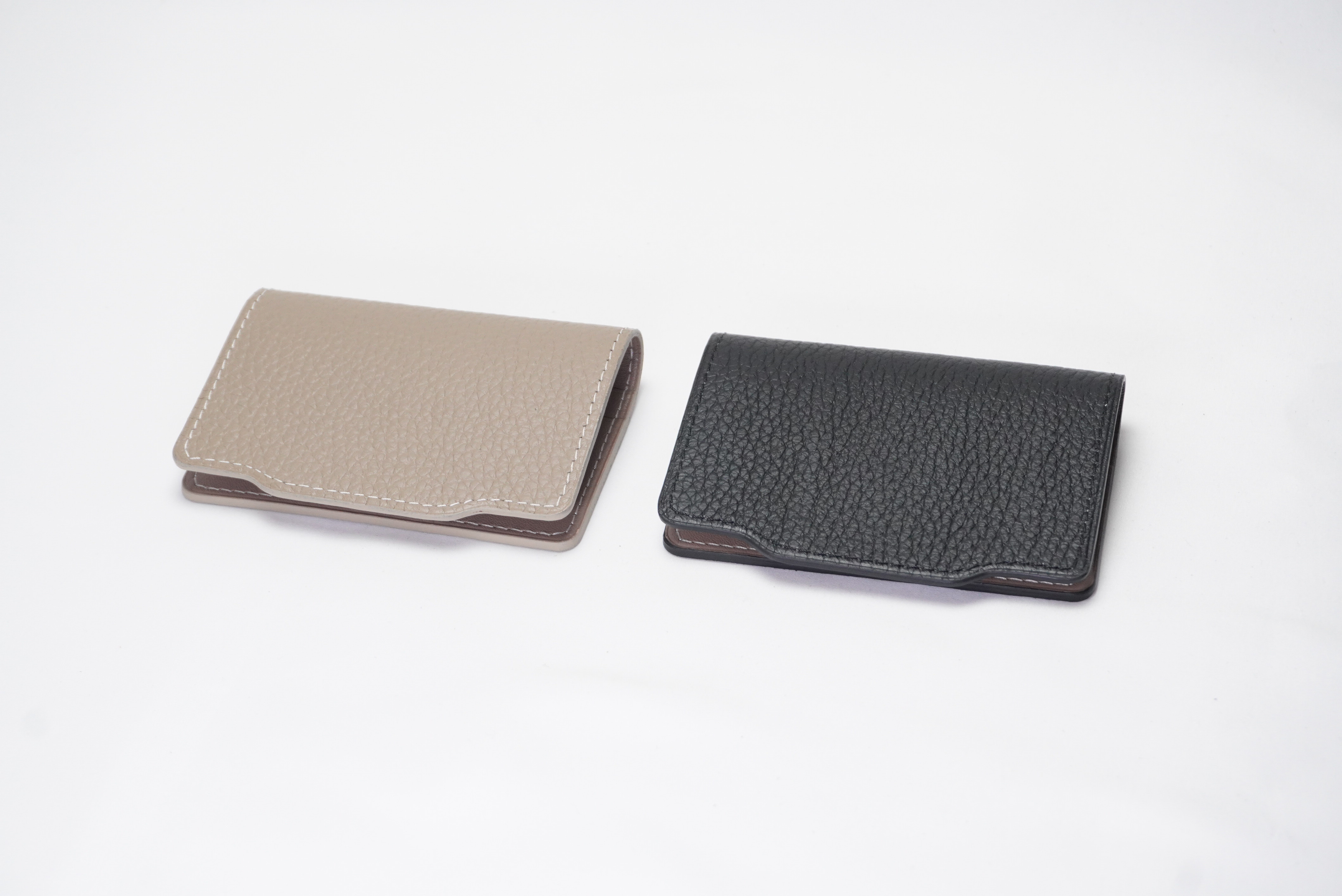 二つ折りカードケース　姫路レザー