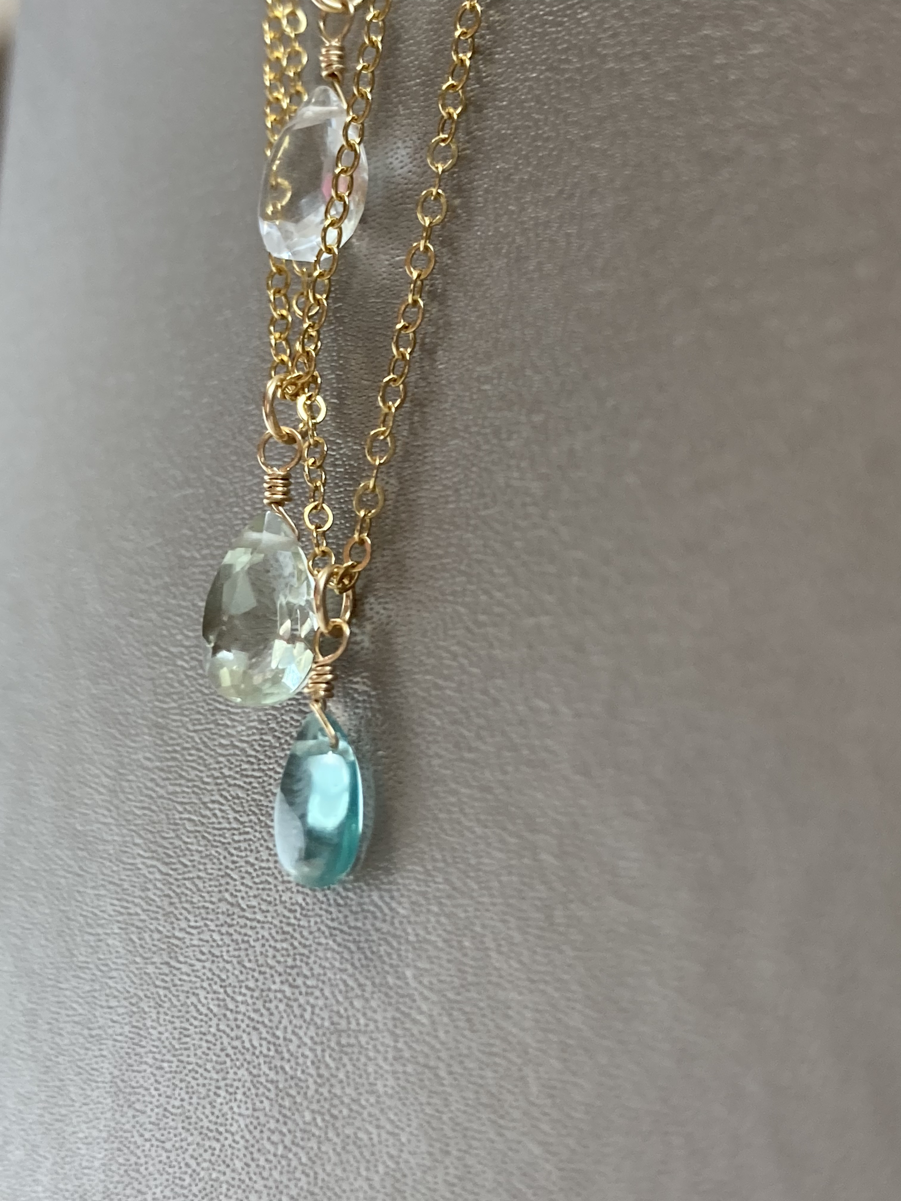 お得なセット 涼やかに波間に溶ける青 14kgfアクアブルーのアパタイトピアス、ネックレス ひんやりセット2025